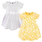 Conjunto de 2 vestidos de algodão Hudson Baby Girl, Yellow Daisy