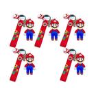 Conjunto de 24 Chaveiros Super Mario Bros - Personagens Fofos