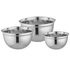 Conjunto de 3 Bowls Light em Aço Inox - Dynasty