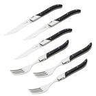 Conjunto de 3 facas e 3 garfos Laguiole LA TOUR Ultra Premium - preto
