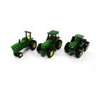 Conjunto de 3 miniaturas de tratores - 9620R, 4020 e 4960 - Réplicas realistas - John Deere