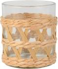 Conjunto de 4 Copos Baixos de Vidro com Sisal 320ml