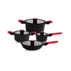 Conjunto de 4 Panelas Antiaderentes Em Mármore Autêntico Chef