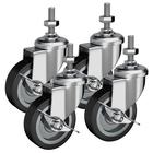 Conjunto de 4 polegadas Caster Wheels Houseables com fechadura