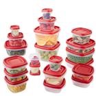 Conjunto de 42 Recipientes Rubbermaid Easy Find Lids para Armazenamento de Alimentos