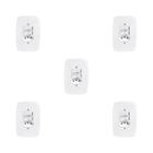 Conjunto de 5 Interruptores de 2 Teclas Simples e Tomada 2p+t 20a , com Placa 4x2