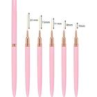 Conjunto de 5 Pincéis para Unhas com Linhas Alongadas - Profissional