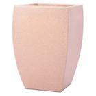 Conjunto de 5 Vasos Decorativo para Plantas Quadrado Apolo 45 Bege