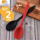 Conjunto de 6 Colher de Arroz 100% Silicone com 27cm para Casa Cozinha Buffet Restaurante