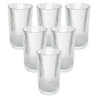 Conjunto de 6 Copos Graffiato Long Drink 370ml CPLG062TR - Hauskraft