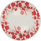Conjunto de 6 pratos rasos 24cm Donna Jardim Oriental Biona Oxford jogo de pratos cerâmica