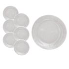 Conjunto de 6 Pratos Temperado Acqua 23cm Duralex Raso Bar
