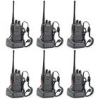 Conjunto De 6 Rádios Walkie-Talkie Imediatos Baofeng Bf-888S