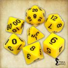 Conjunto de 7 dados- Amarelo - RPG - T&G