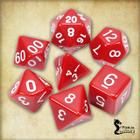 Conjunto de 7 dados- Vermelho - RPG - T&G