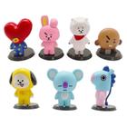 Conjunto de 7 Figuras de Ação Bangtan Boys (BTS) - RM, Jin, Suga, J-Hope, Jimin, V e Jungkook