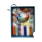 Conjunto de 9 Cristais de Quartzo Pontiagudo para Cura de Chakra