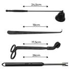 Conjunto De Acessório Vela Tesoura+Abafador+Gancho+Acendedor