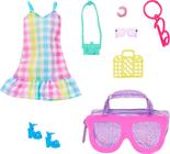 Conjunto de acessórios Barbie Premium Pink Sunglasses Bag Fashion Bag