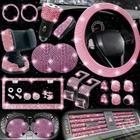 Conjunto de Acessórios de Carro NBTEPEM Pink Bling - 27 Peças para Mulheres