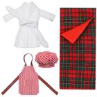 Conjunto de acessórios de Natal Skylety Santa Clothing 4 peças