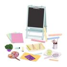 Conjunto de acessórios Glitter Girls Chalkboard Easel para boneca de 14 polegadas