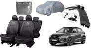 Conjunto de Acessórios para Nissan Kicks 20-24 + Capa de Couro e Limpador - Iron Tech