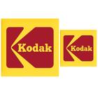 Conjunto de adesivos com o logotipo Kodak 1971