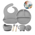 Conjunto de Alimentação Sofisticado: Silicone para Bebês - Phoenix