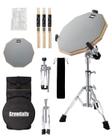 Conjunto de almofadas de treino de bateria GrowDaily com suporte e acessórios