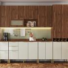Conjunto de Armários para Cozinha com 8 Peças Wengue/Cristalo