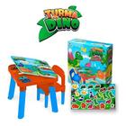 Conjunto de Atividades Mesinha com Cadeira Infantil Didático com Divisórias Turma Do Dino Monte Libano