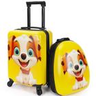 Conjunto de Bagagem Infantil Hardshell Emissary Puppy com Rodas