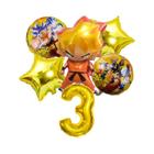 Conjunto de Balões Dragon Ball - Son Goku 32 Polegadas - Decoração de Festa Infantil