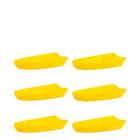 Conjunto de Barca Sushi 600ml 6 Peças Amarelo em Polipropileno Linha Tropical VEM
