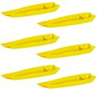 Conjunto De Barco Sushi Vemplast G 3,5L 6 Peças Amarelo