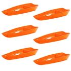 Conjunto De Barco Sushi Vemplast M 1L 6 Peças Laranja