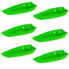 Conjunto De Barco Sushi Vemplast M 1L 6 Peças Tropical Verde