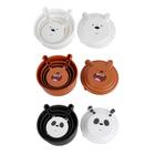 Conjunto de bento box urso sem curso panda, polar e pardo