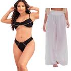 Conjunto De Biquíni Sofisticado + Saída De Praia Kit Diverso