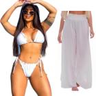 Conjunto De Biquíni Sofisticado + Saída De Praia Kit Diverso