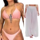 Conjunto De Biquíni Sofisticado + Saída De Praia Kit Diverso