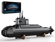 Conjunto de blocos de construção JMBricklayer Nuclear Submarine com luzes