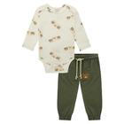 Conjunto de Body Manga Longa e Calça Jogger Menino Luc.Boo