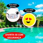 Conjunto De Boia De Pato E Bola De Emoji Aquático Para Verão Portátil Piscina