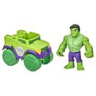 Conjunto de bonecos de ação e veículos Marvel Spidey Hulk Kids 3+ Years