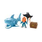 Conjunto de bonecos Imaginext Fisher Price Mega Bite Shark com movimento