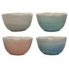 Conjunto de Bowls contemporâneo de cerâmica - 4 peças