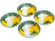 Conjunto de Bowls de Vidro Amarelo Bon Gourmet - 380ml Lemons 4 Peças