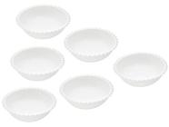 Conjunto de Bowls Porcelana Branco Bon Gourmet - 300ml 27567 6 Peças